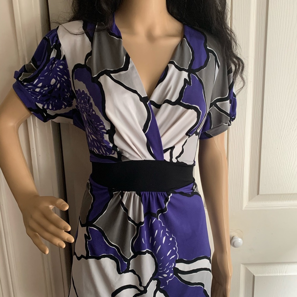 Gray and Purple Flower Shirt - Picture 4 of 16